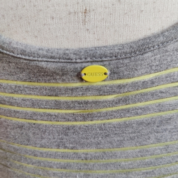 Guess Tank Dress / Gray & Neon Yellow / Medium - Picture 4 of 6